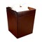 Dacasso Brown Crocodile Embossed Leather Waste Basket AG-2003 - alternate 1
